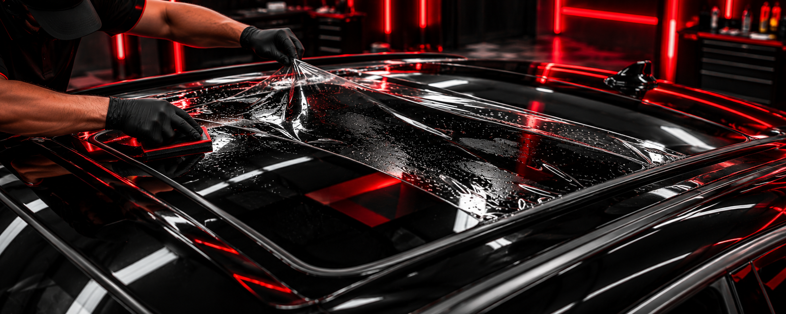 Automotive sound damping installation